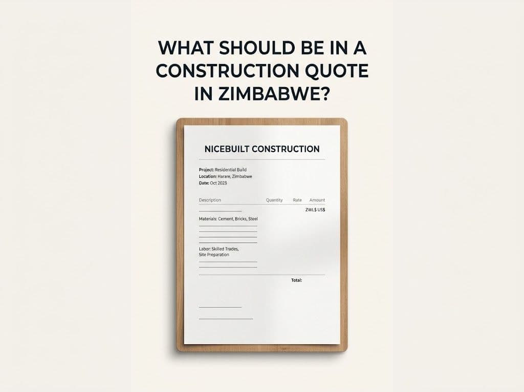 What Should Be in a Construction Quote in Zimbabwe?